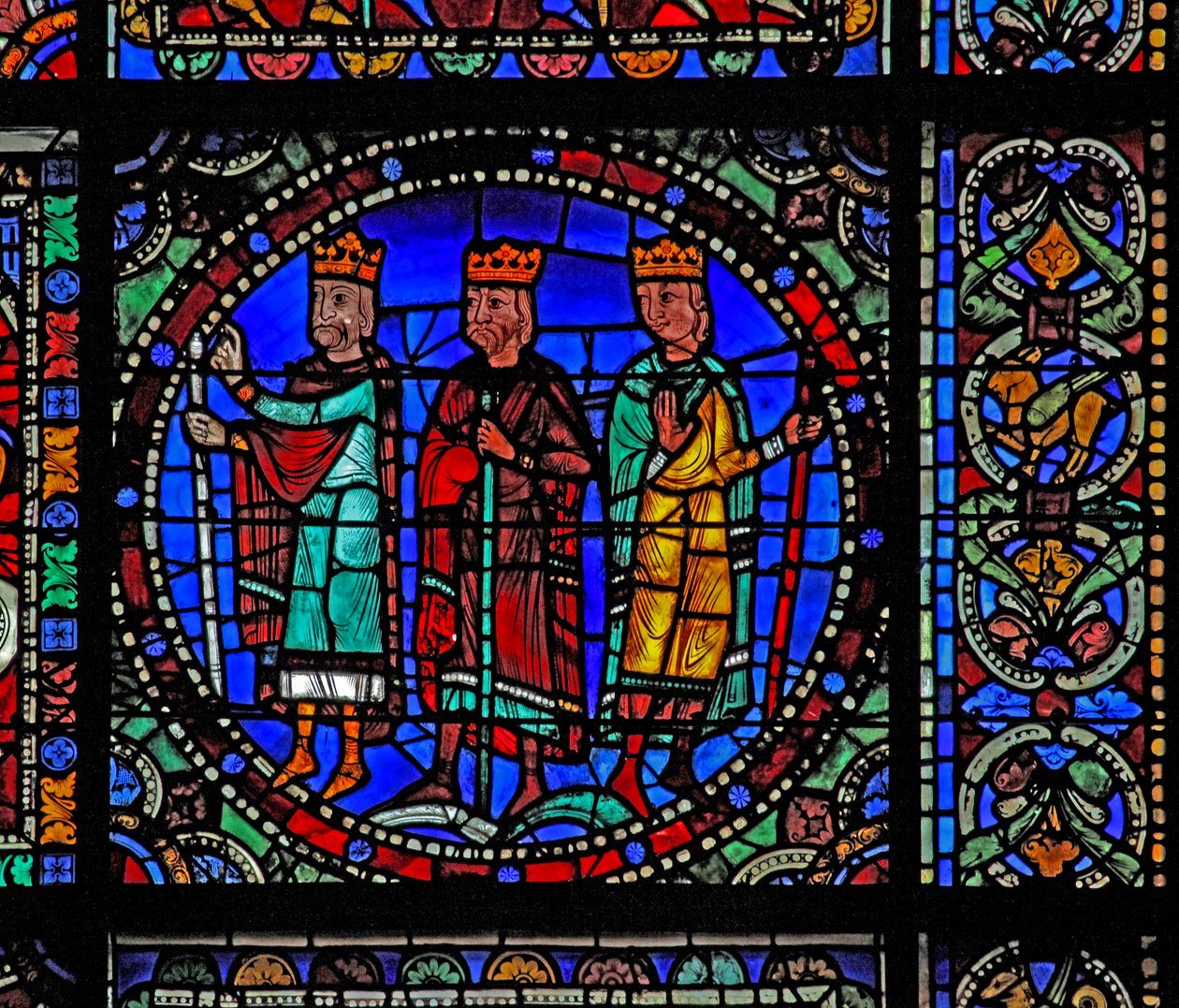 The Life of Christ window: Magi som reser (w50) av French School