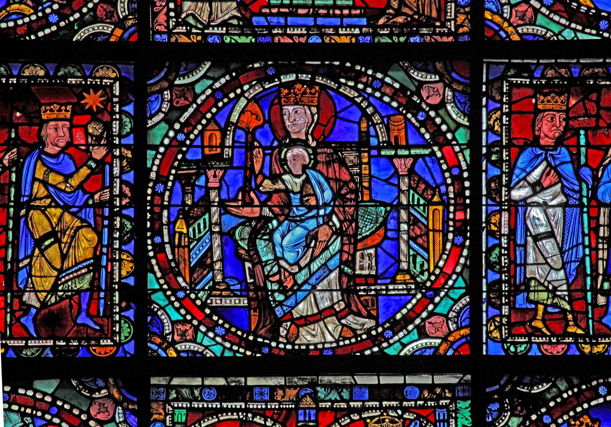 The Life of Christ window: the Virgin & Child (w50) av French School