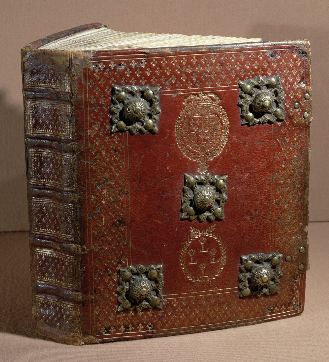 Livre Ferre från Cour des Comptes (läder & veläng) av French School