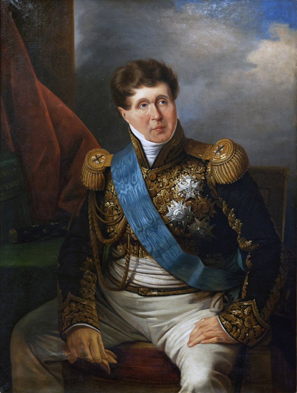 The Marechal Victor, Duke of Bellune, c.1823-40 (olja på duk) av French School