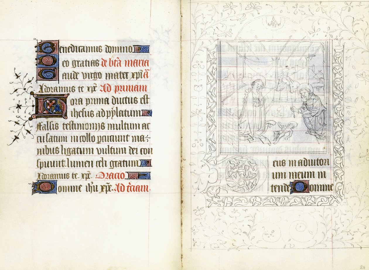 The Nativity, ca 1440 (manuskript på veläng) av French School