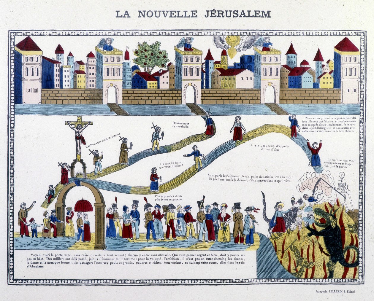 The New Jerusalem: the Last Judgment - bild av Epinal av French School