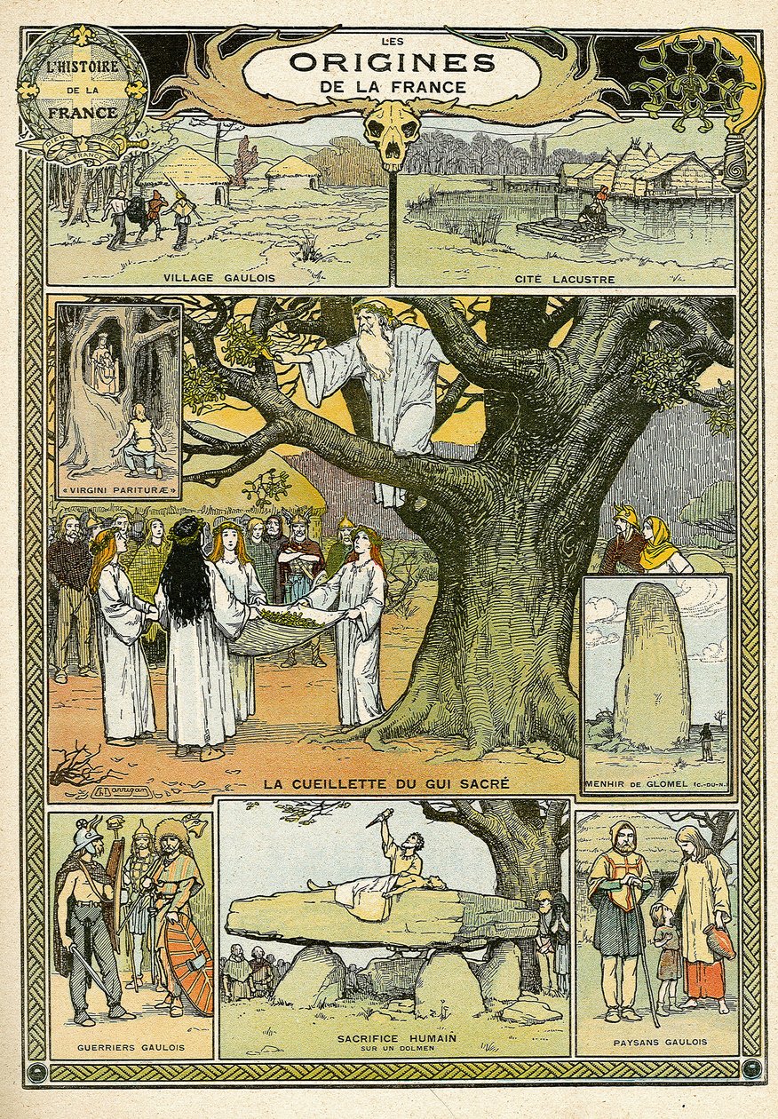 Frankrikes ursprung, från "Histoire de France av French School