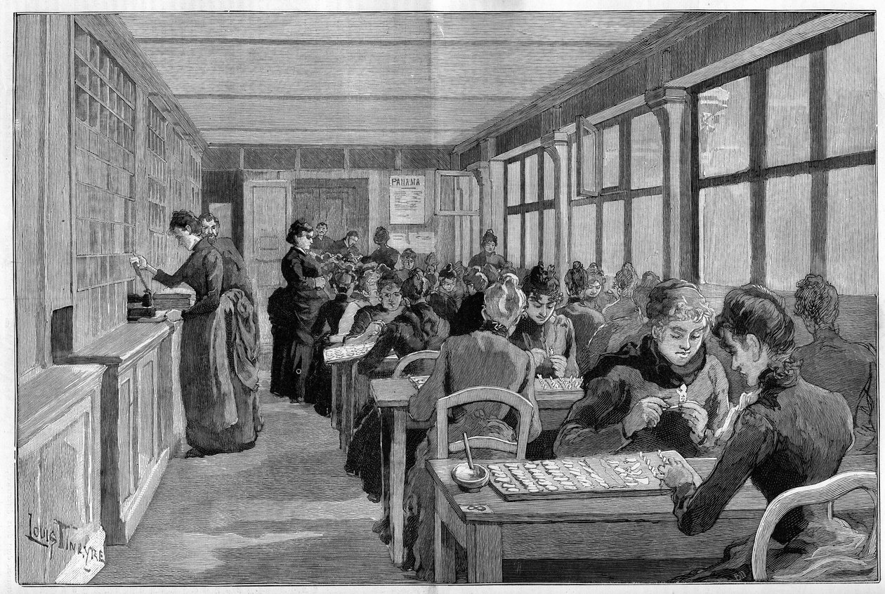 Panama Bond Ranking Workshop i Paris 1888. av French School