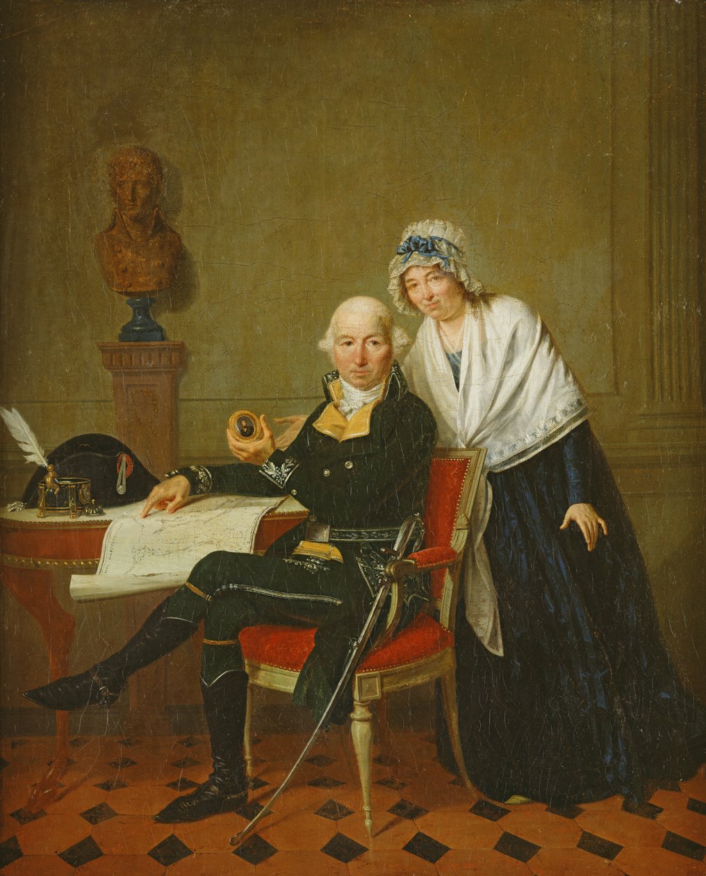 Föräldrarna till Jean Andoche Junot (1771-1813), hertig av Abrantes, före 1806 av French School