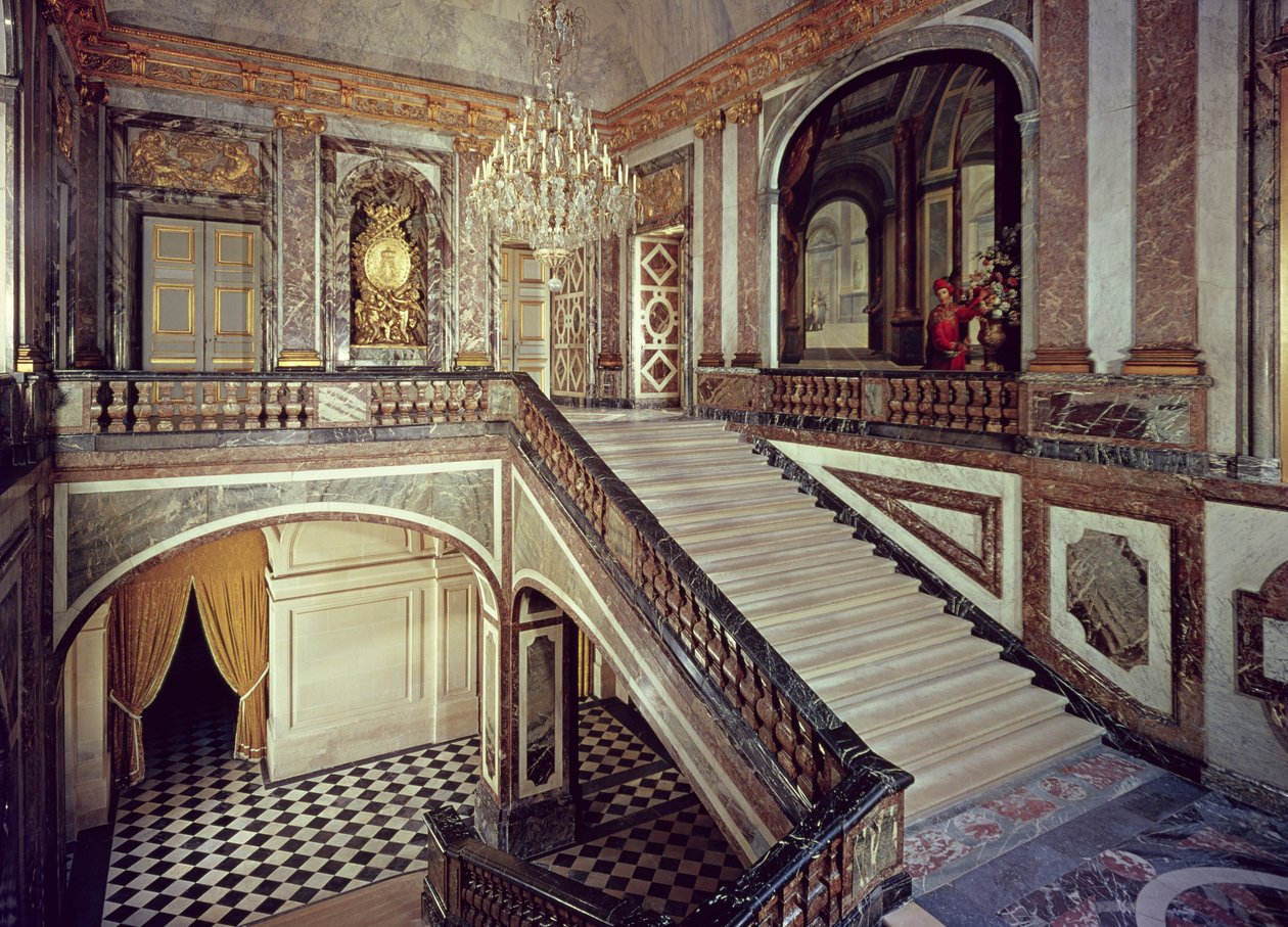 Queens staircase, c.1679 av French School