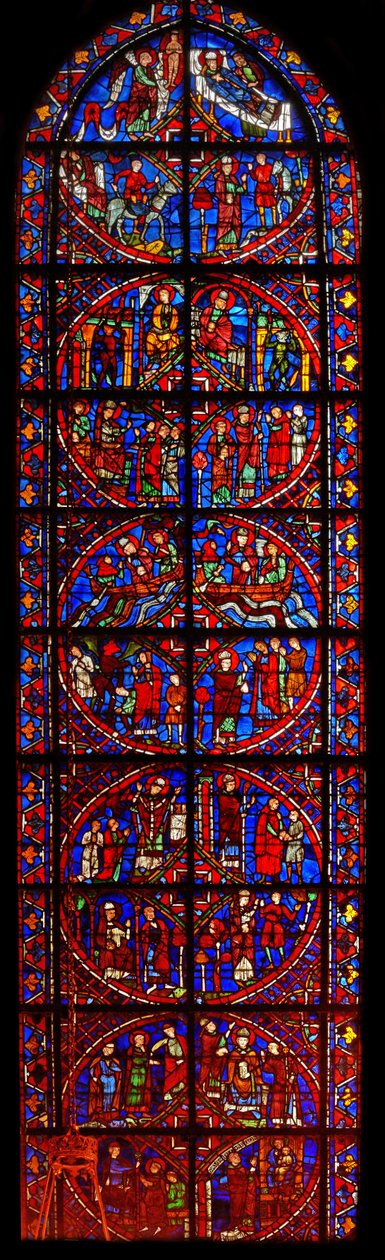 St Germain-fönstret (w29b) av French School