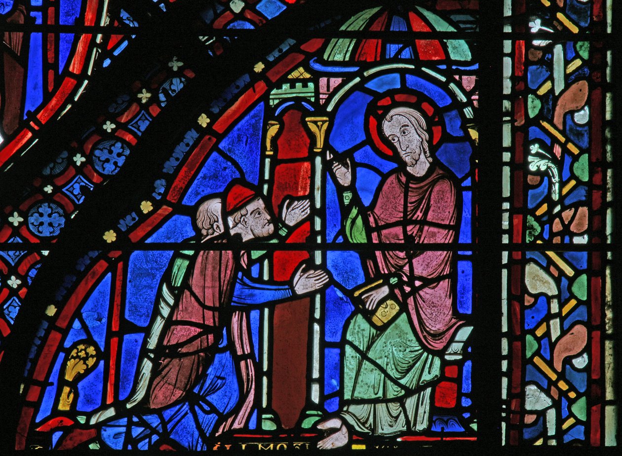 The St James Window: James with Almongenes (Hermogines) och Filetus (w5) av French School