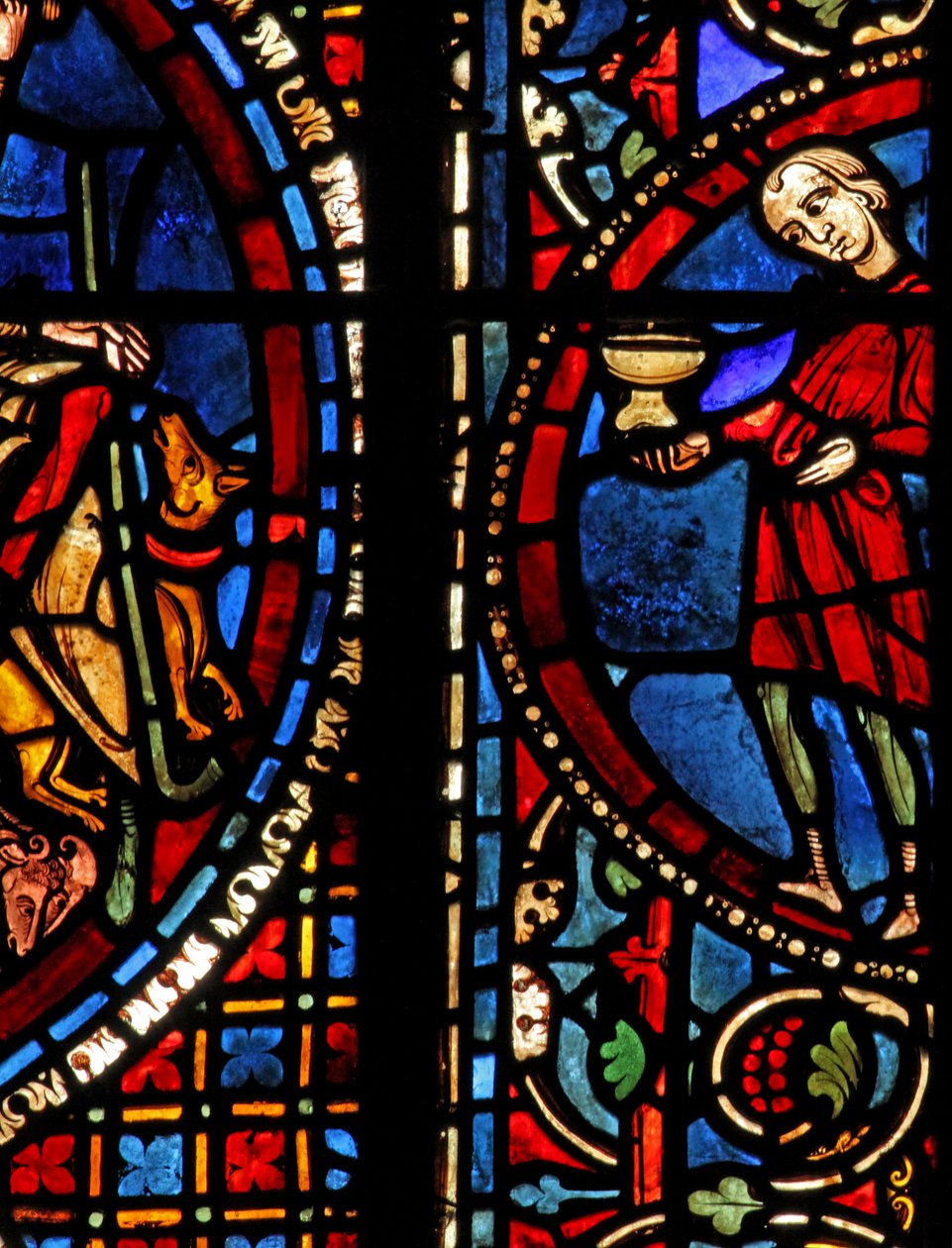 St Lubin-fönstret: givare - vinmakare (w45) av French School