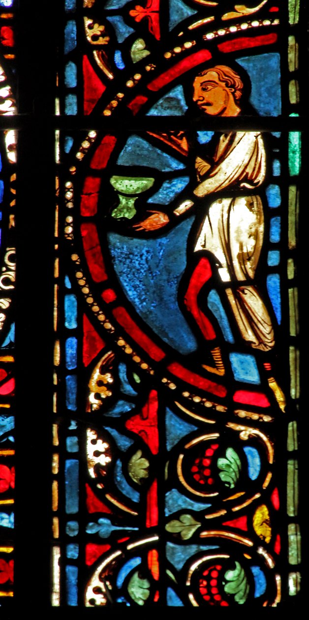 St Lubin-fönstret: givare - vinmakare (w45) av French School