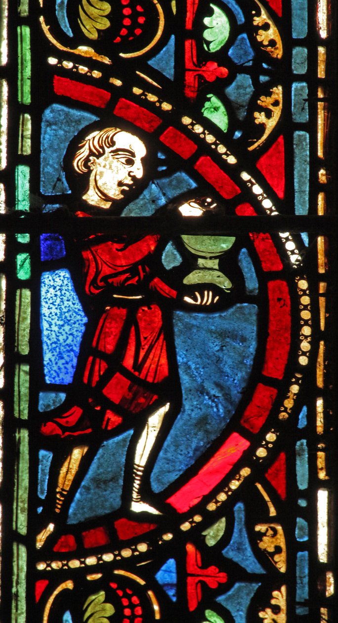St Lubin-fönstret: givare - vinmakare (w45) av French School