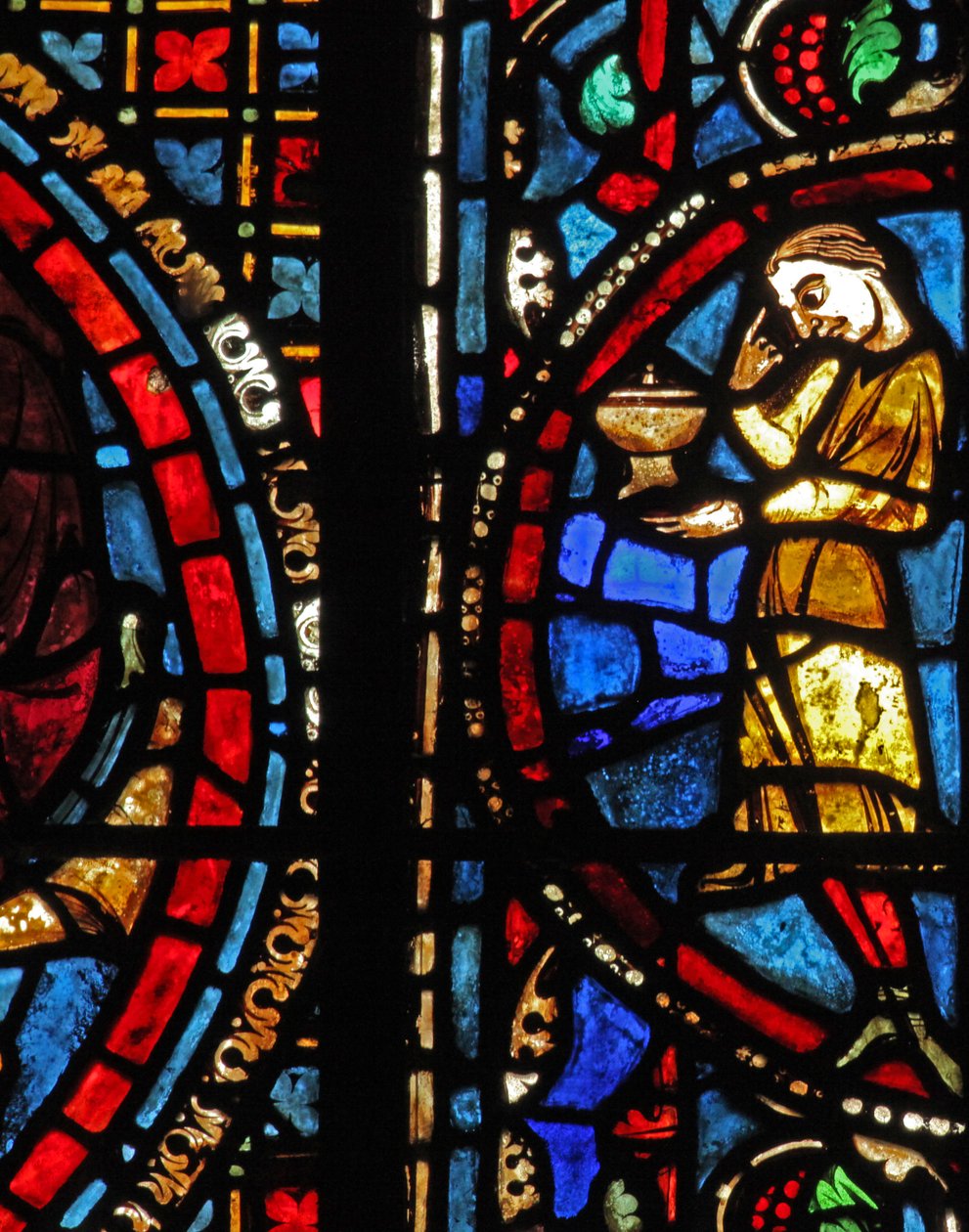 St Lubin-fönstret: givare - vinmakare (w45) av French School