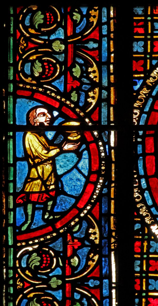 St Lubin-fönstret: givare - vinmakare (w45) av French School