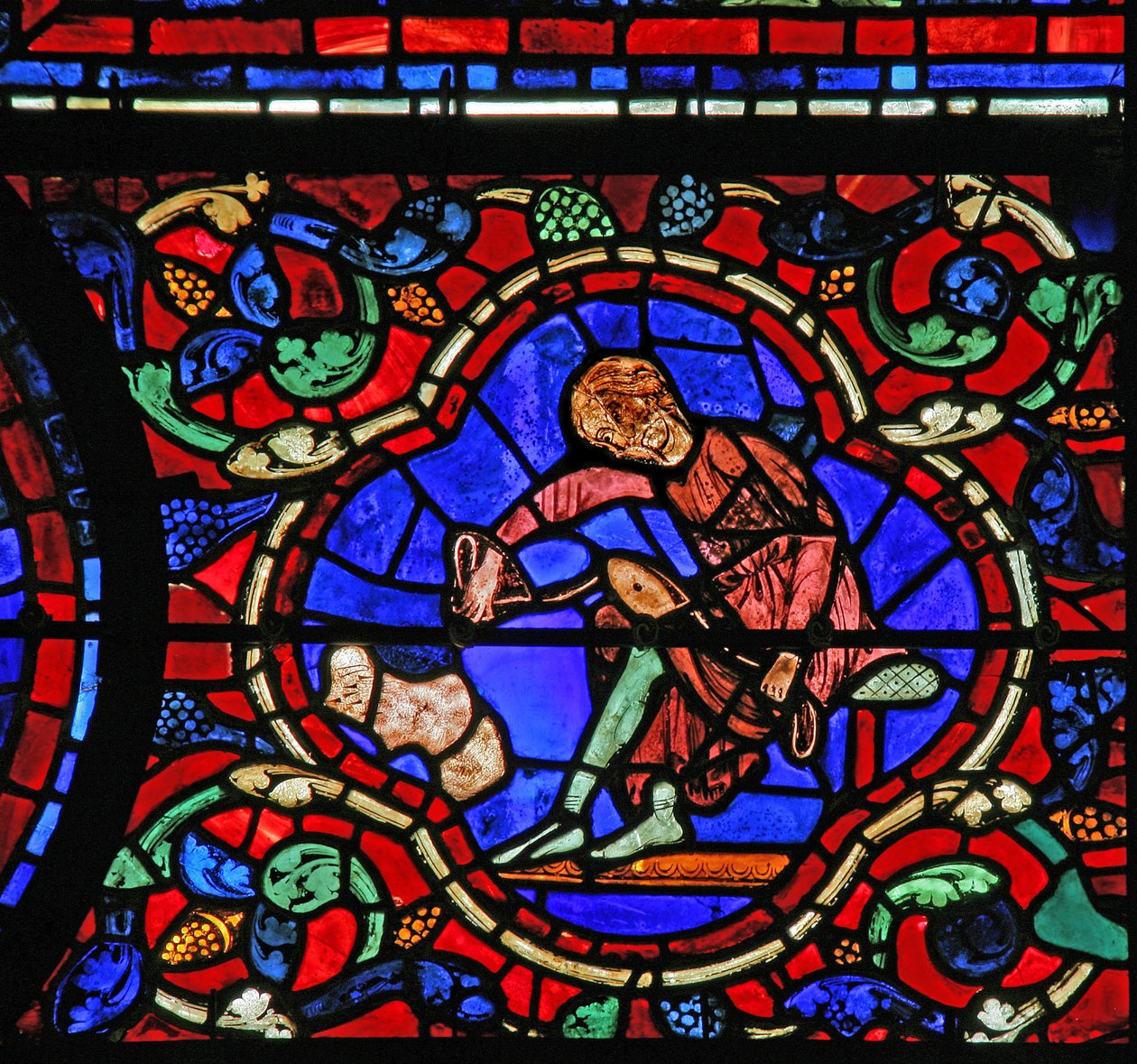 St Martin-fönstret: donatorer - skomakare (w20) av French School