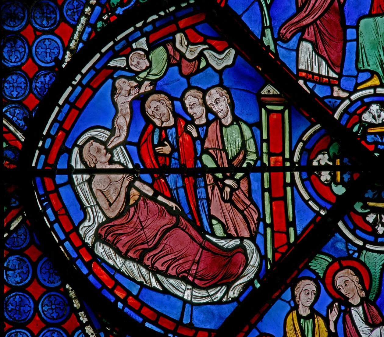 St Thomas-fönstret: Gads död (w23) av French School