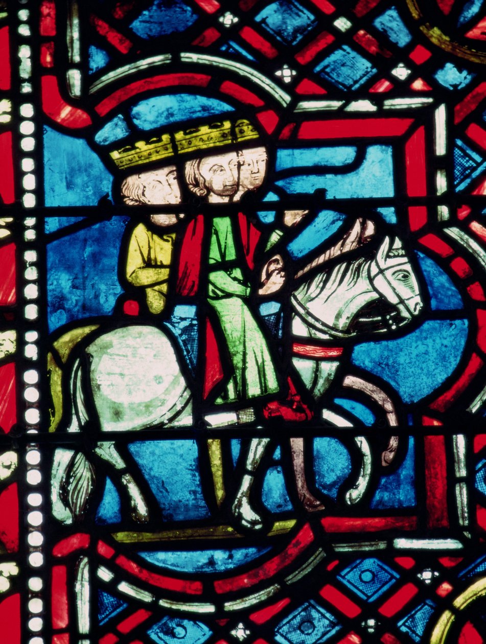 De tre männen till häst, 1200-talet av French School