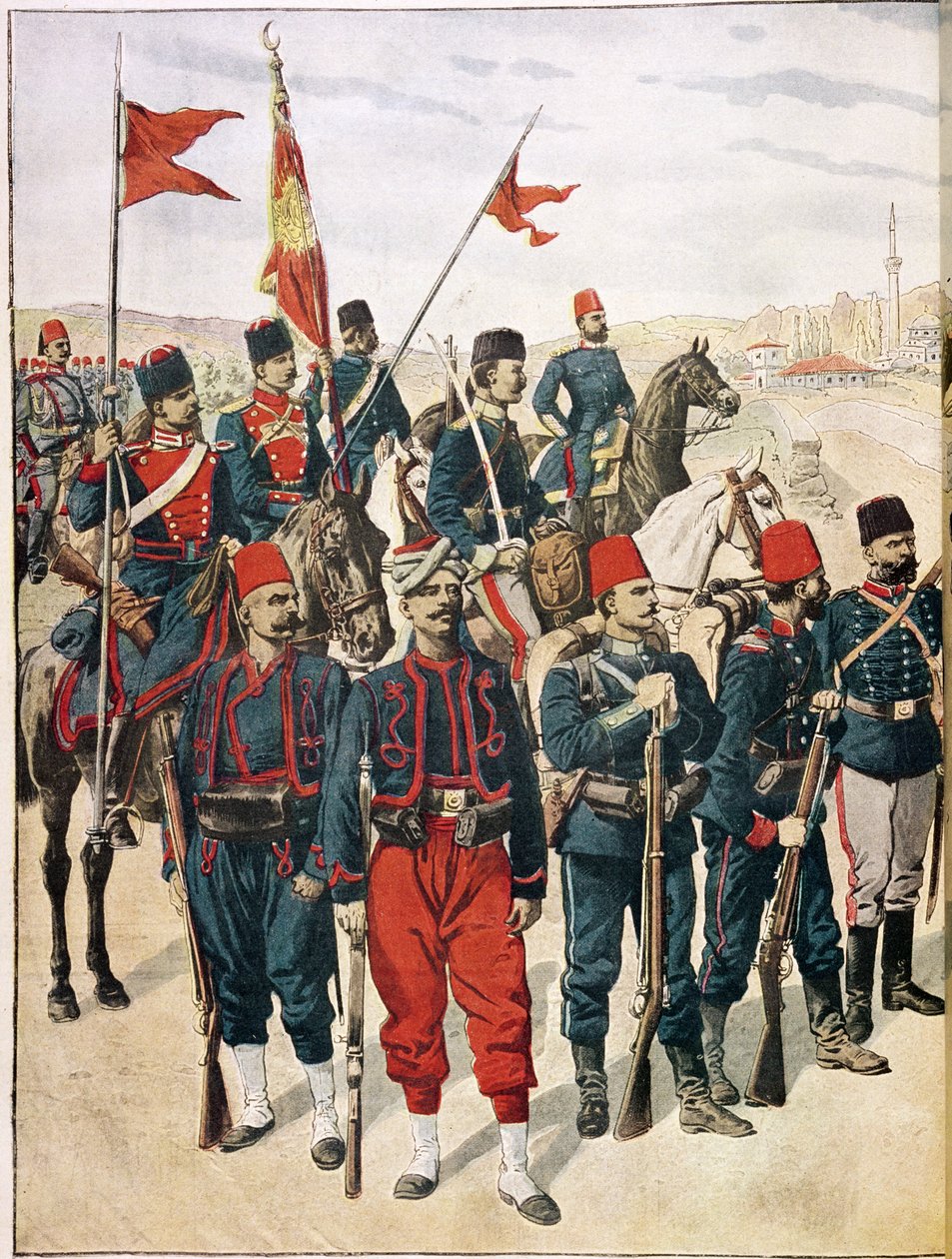 Den turkiska armén under Balkankriget, 1912-13 av French School