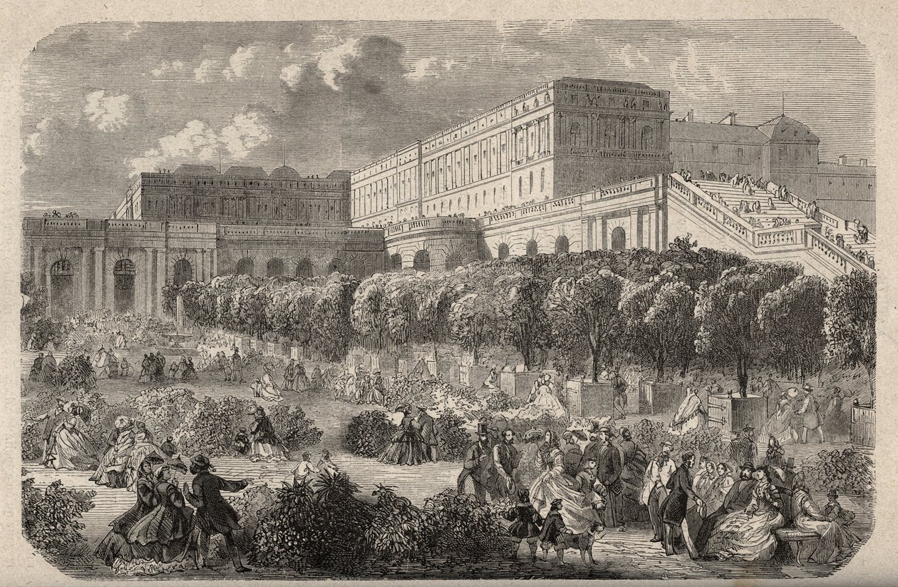 Versailles Orangerie - Orangerie du chateau de Versailles - gravyr i "" PATRIE" - PECTUREQUIREQUE BESKRIVNING AV FRANKRIKE I 6 VOLYER AV LUCIEN HUARD - slutet av 1800-talet av French School