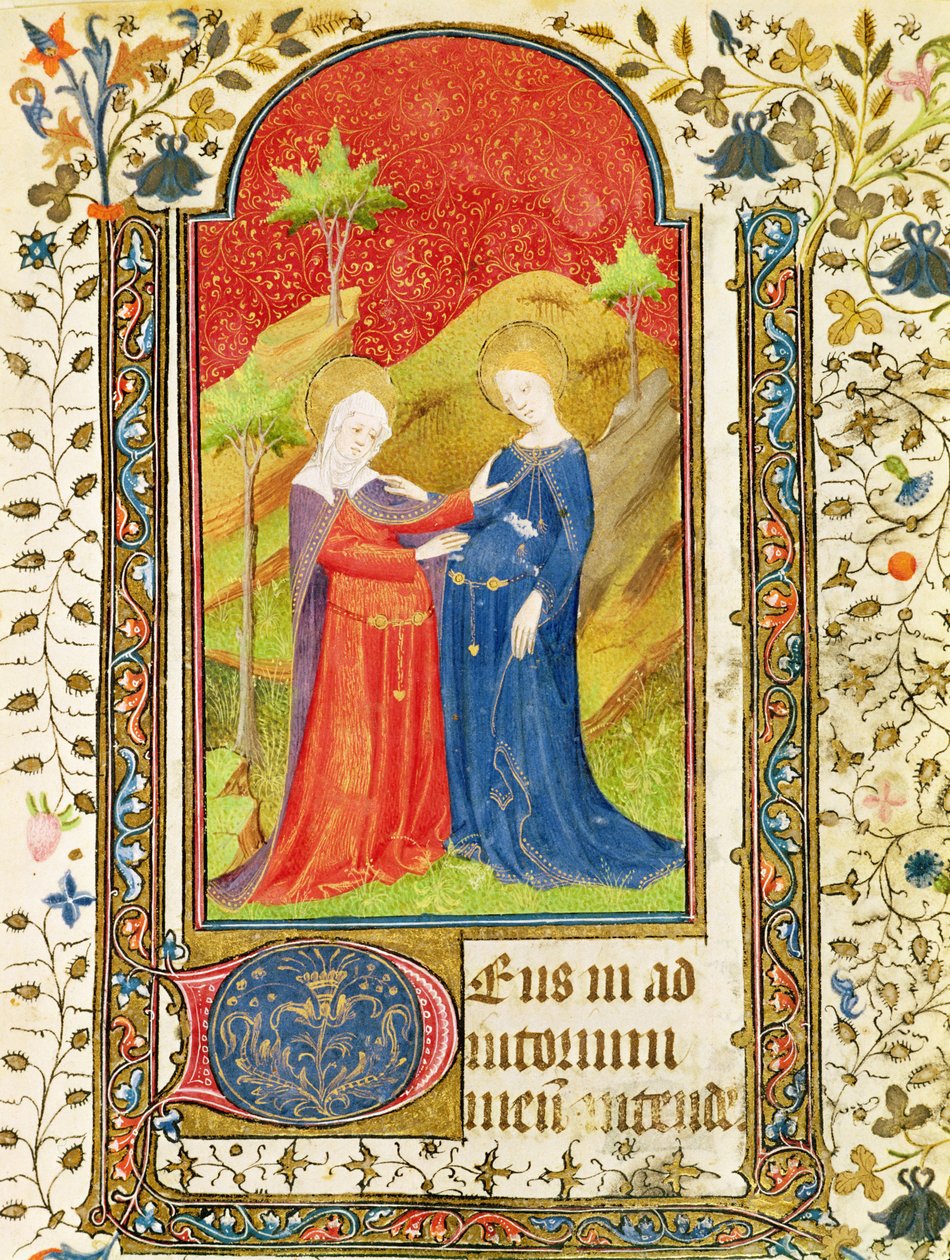The Visitation, från The Hours of Isabella the Catholic av French School