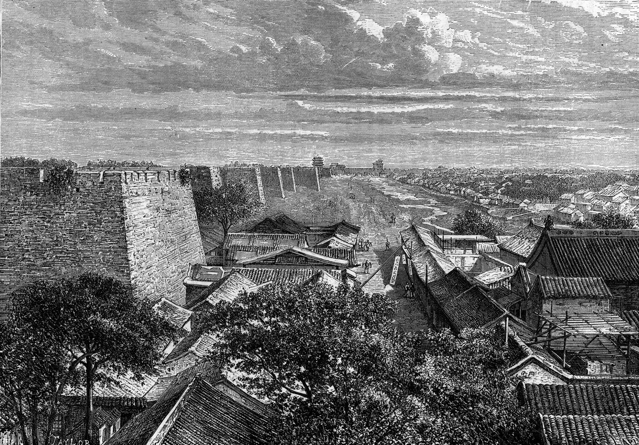 Pekins murar, Kina. Gravyr i "The Youth Journal" av French School