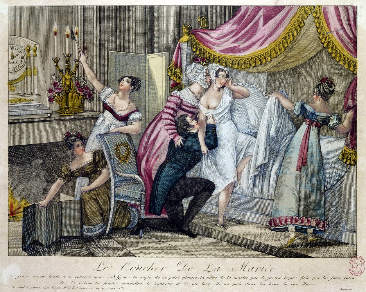 Bröllopsnatten, ca 1820 av French School