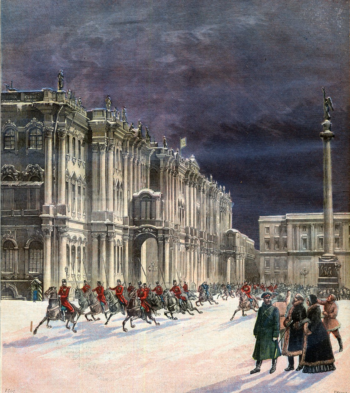 Vinterpalatset, kejsar Alexander III av Rysslands residens i Sankt Petersburg av French School