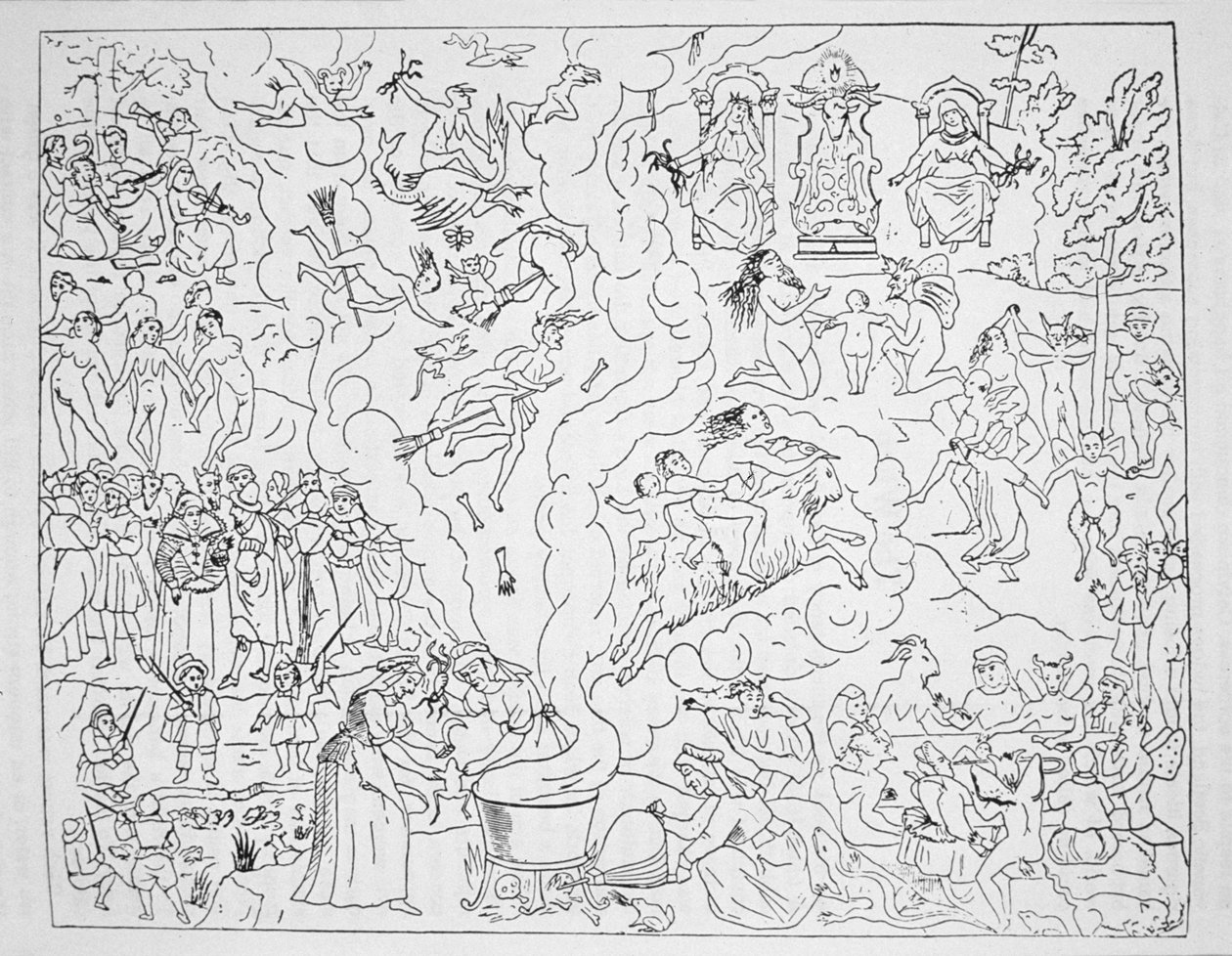 The Witches Sabbath, kopia av en illustration från Tableau de l