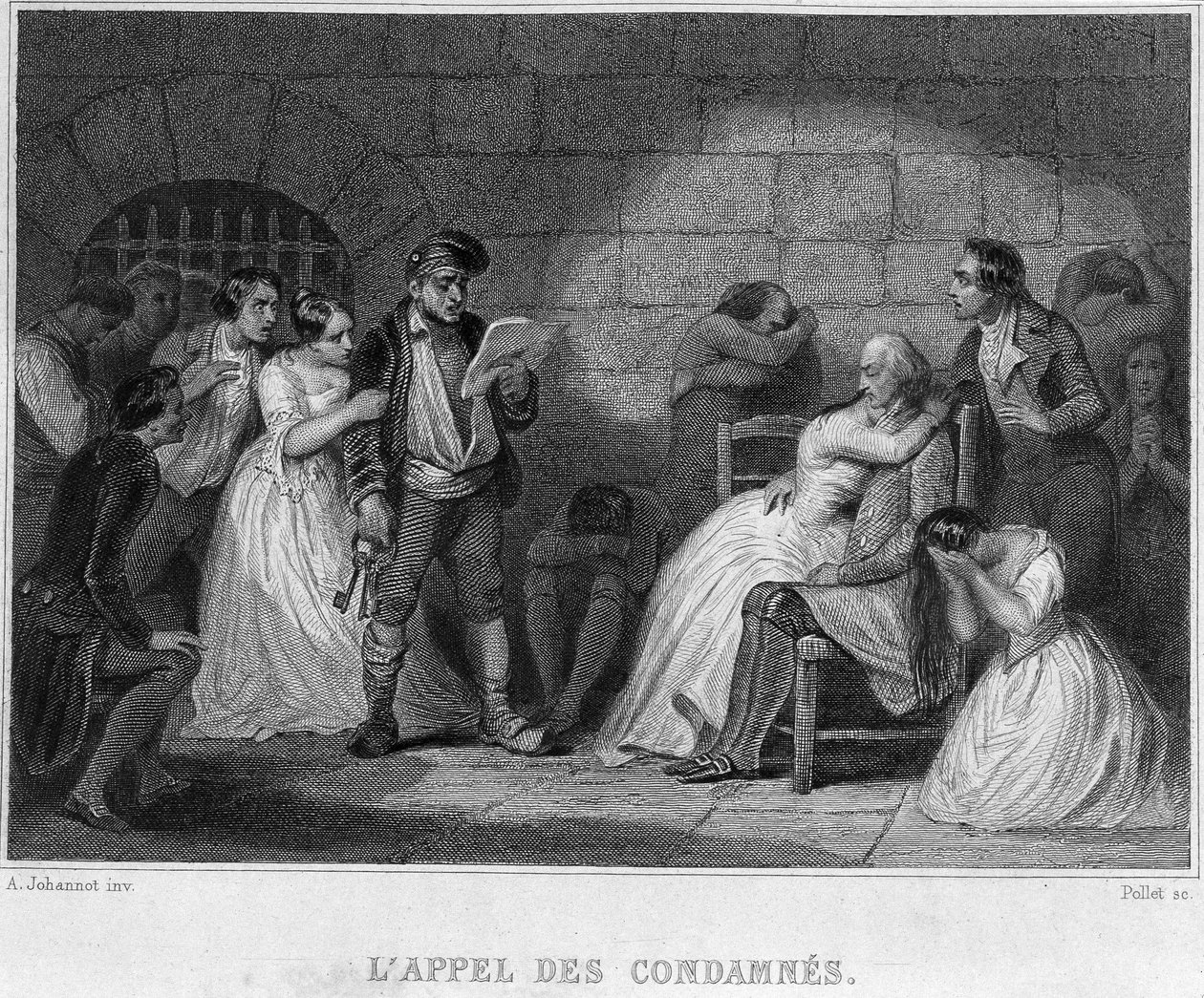 De dömdas överklagande - i "" Revolution francaise"" av Thiers. 1800-talet av French School