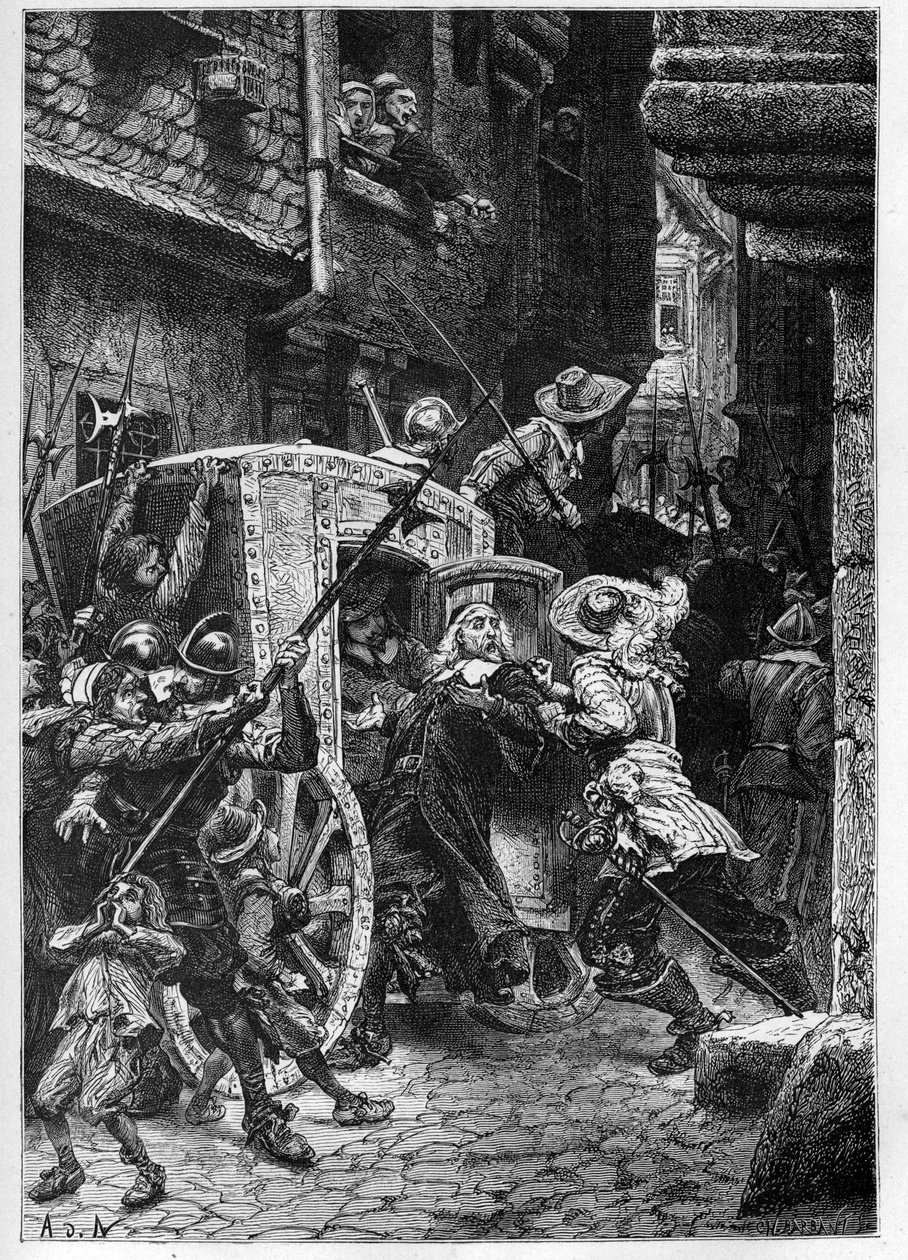 Gripandet av Pierre Broussel (1575-1654) 1648, under order av Anne av Österrike (1601-1666), vilket provocerade folkets omvälvning (barrikadernas dagar) och Fronde - arrestering av Pierre de Brousel, rådman i Paris parlament, kallad Fadern av French School