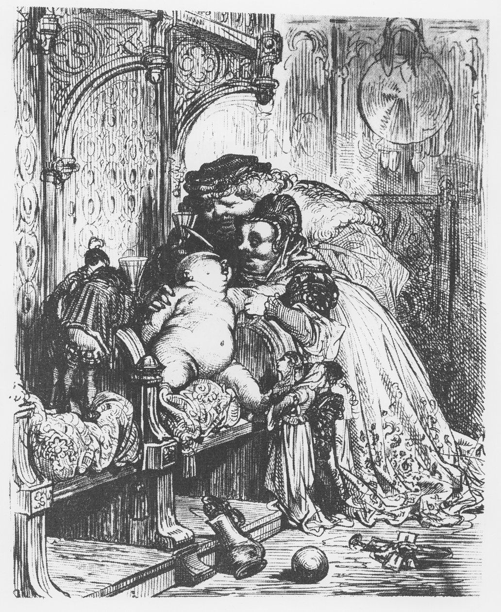 Pantagruels födelse, illustration från 