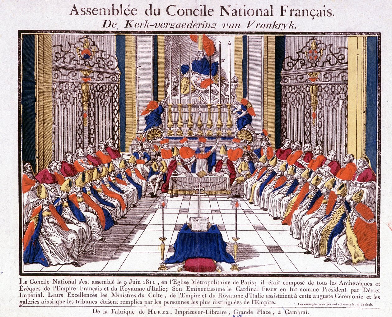 Prästerskapet i Frankrike och Italien träffades i Paris för det franska nationella rådets församling den 9 juni av French School