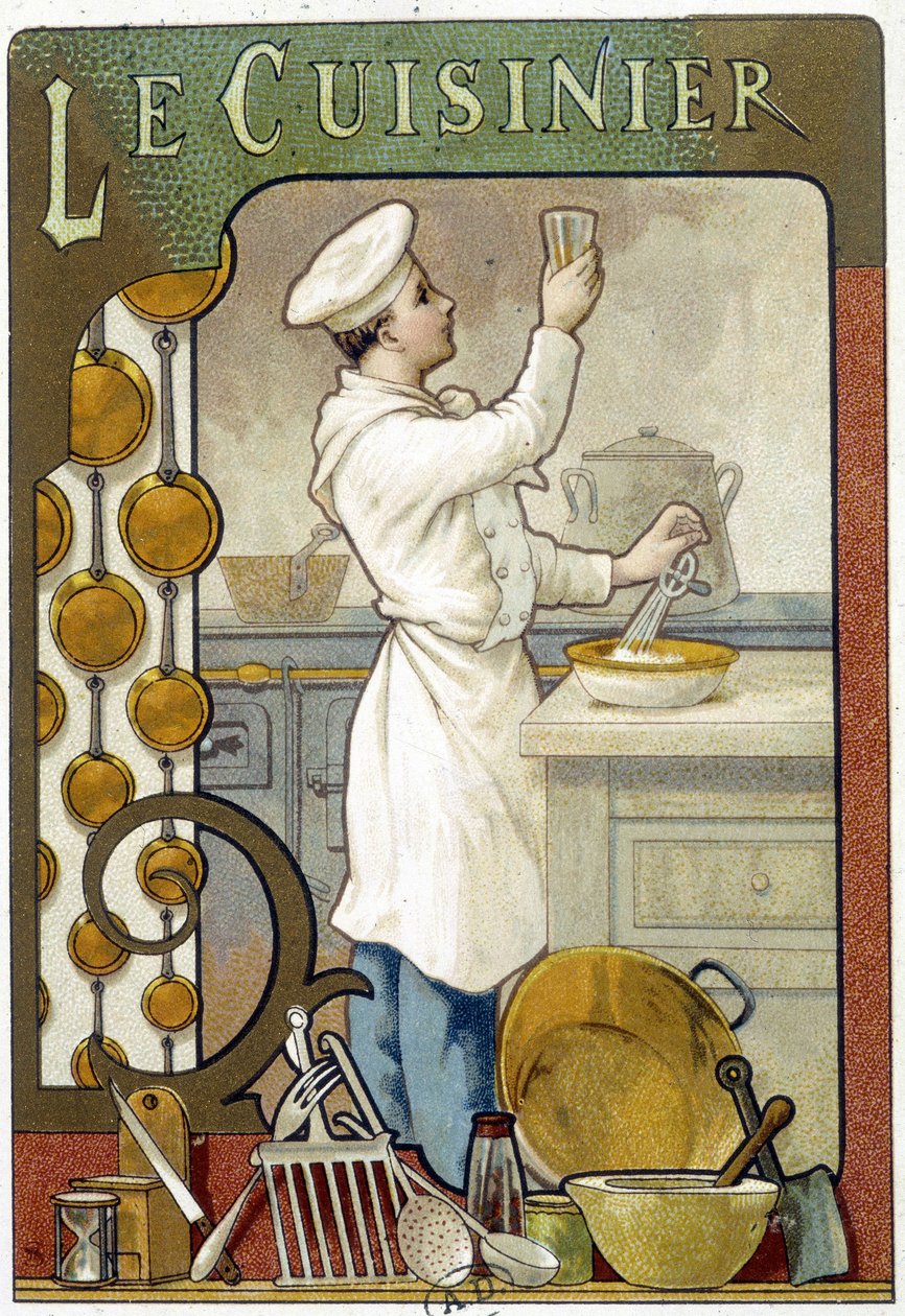 Kocken - Chromolithography 1900 av French School