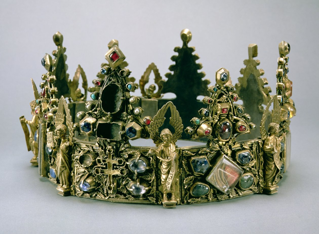 St. Louiss krona, 1200-talet (förgylld silver inlagd med ädelstenar) av French School