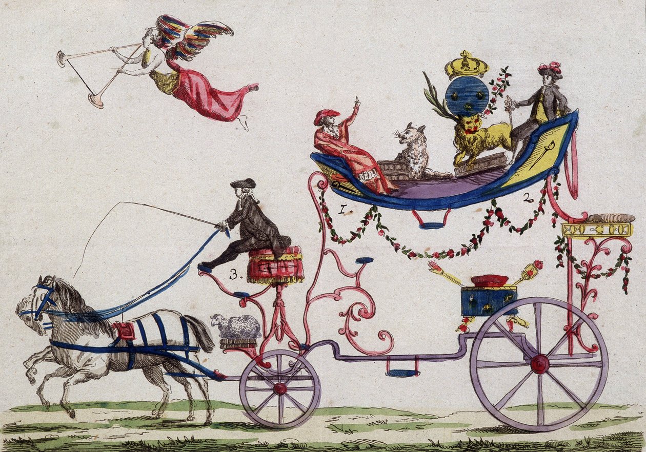 De tre ordernas avgång till Versailles i mars 1789 av French School