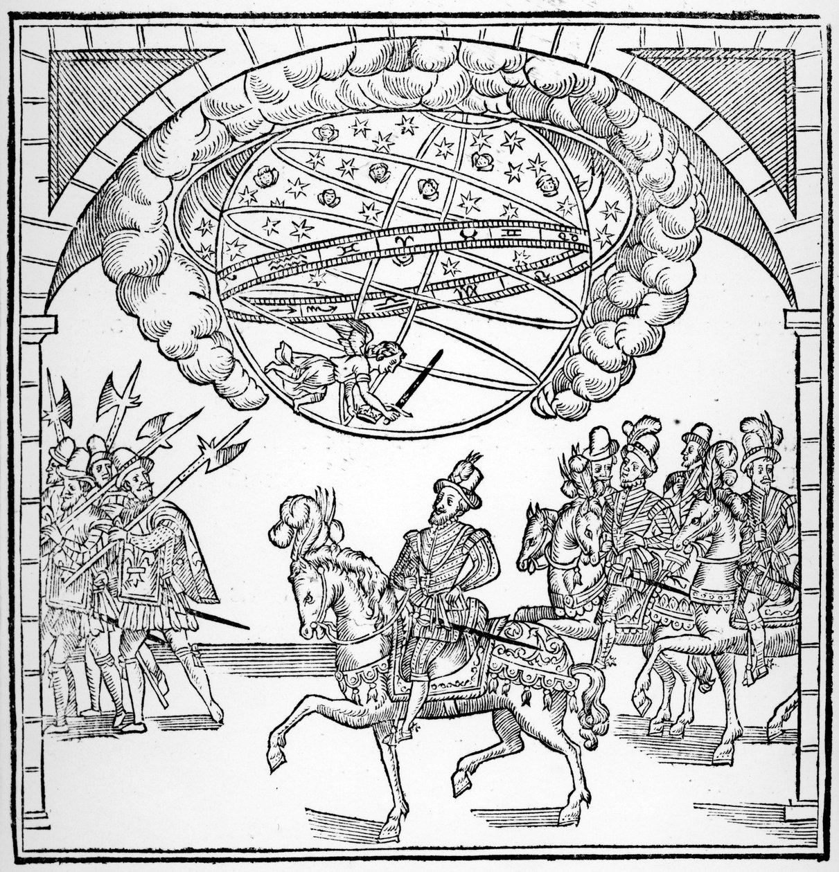 Henri IV:s entré till Rouen, illustration från 