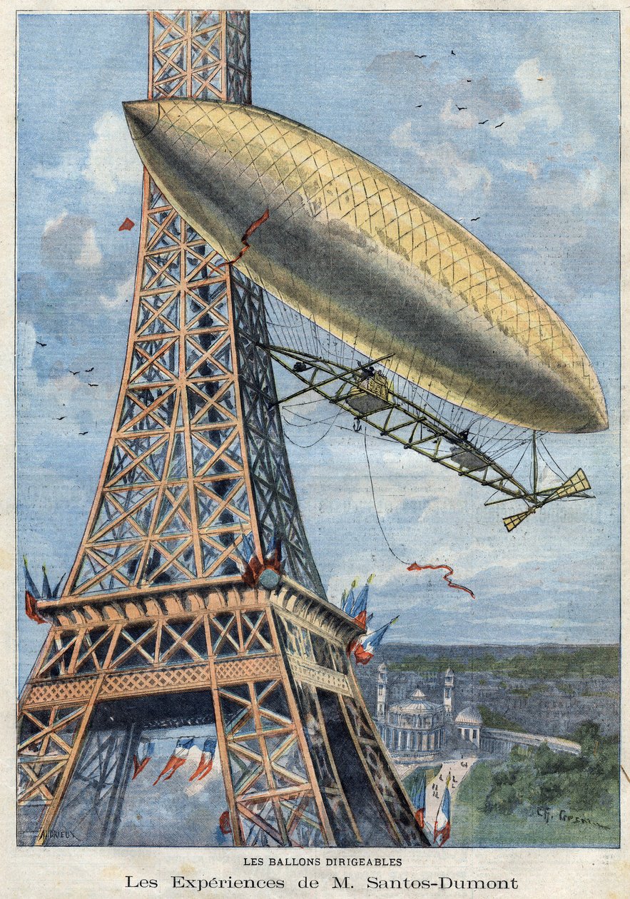 Erfarenheterna i luftskeppsballong av Mr. Alberto Santos-Dumont (Santos Dumont av French School