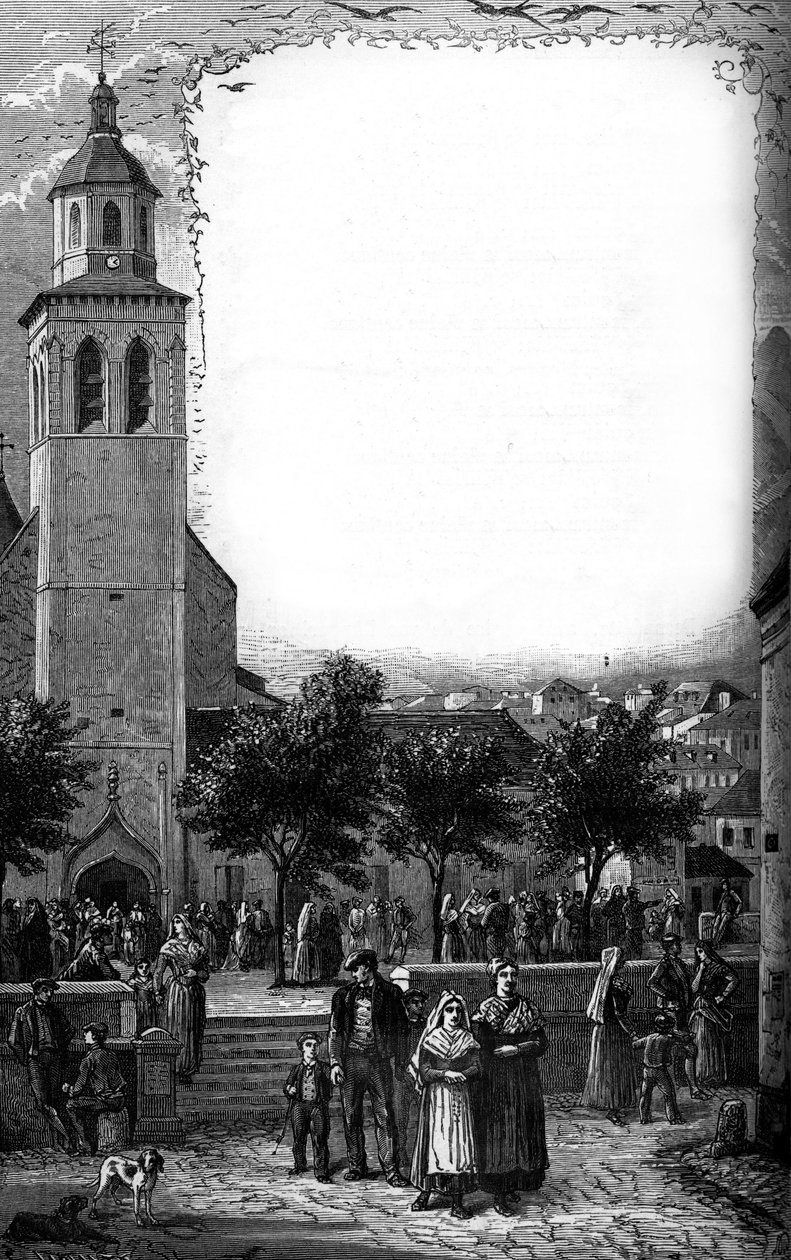 Familjen Bernadette Soubirous (1844-1879) i Lourdes, Hautes Pyrenees (65) av French School