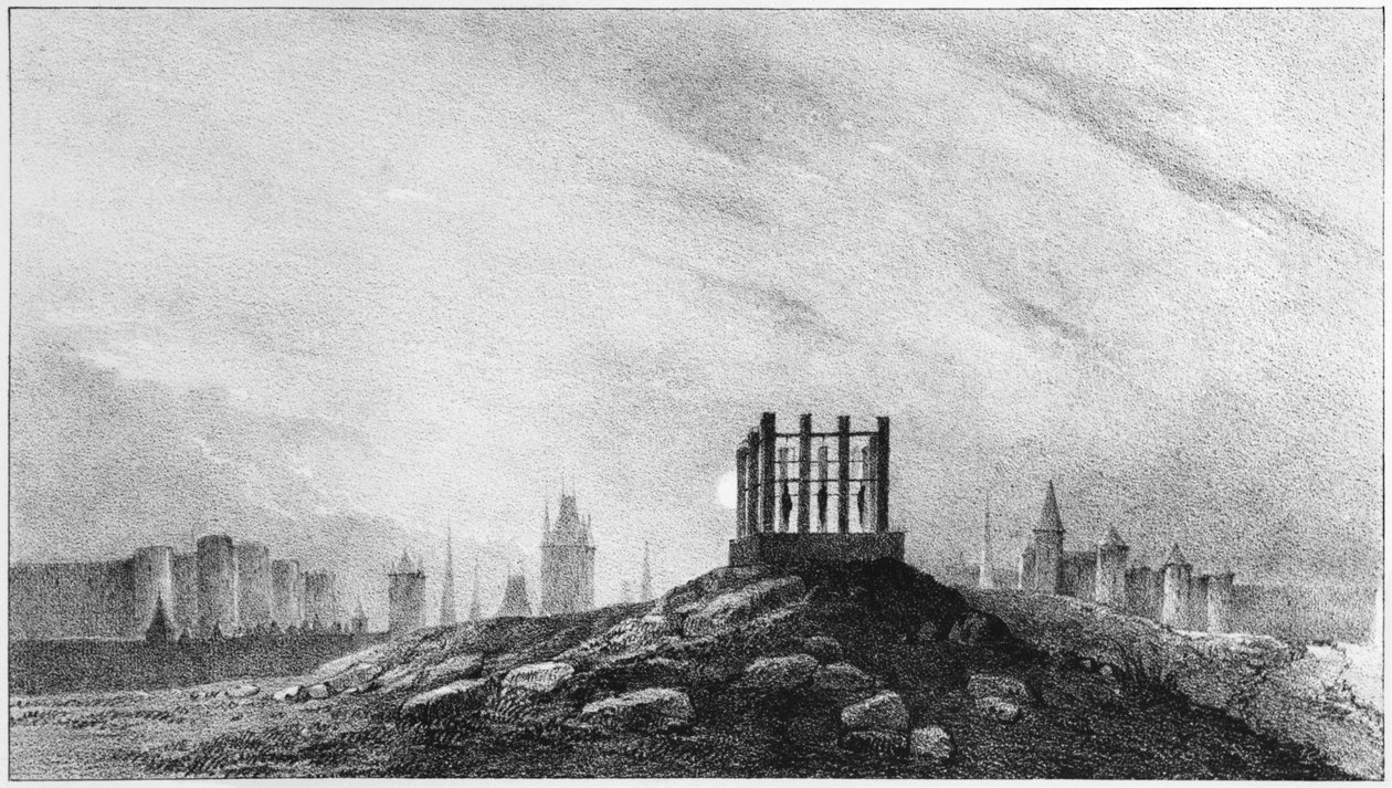 Gibbet av Montfaucon av French School