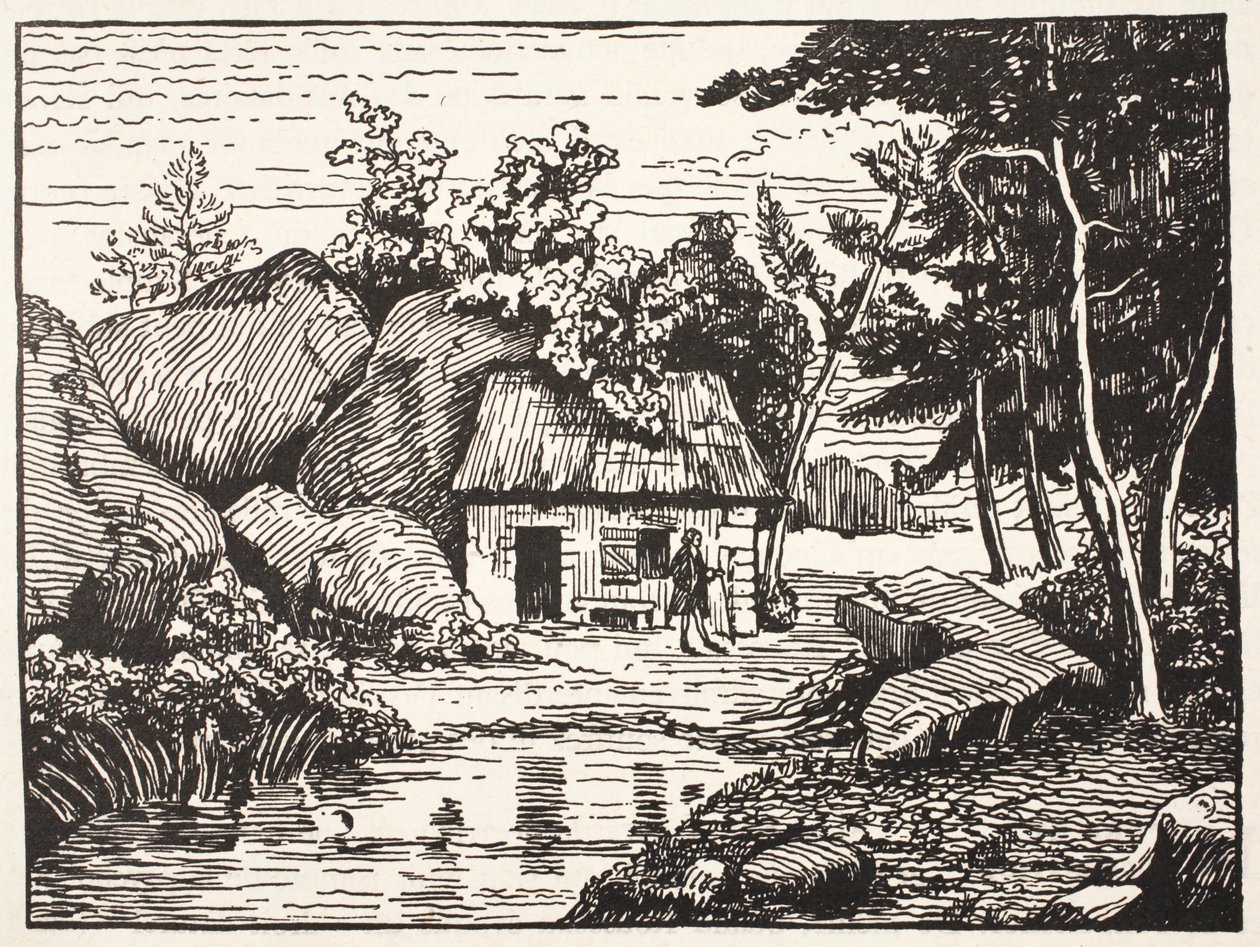 Kojan till J.J. Rousseau av French School