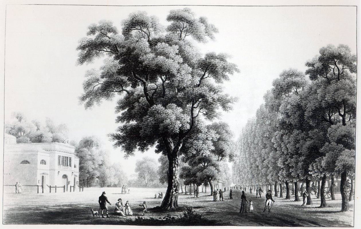Huvudgatan i Prater, Wien, 1821 av French School