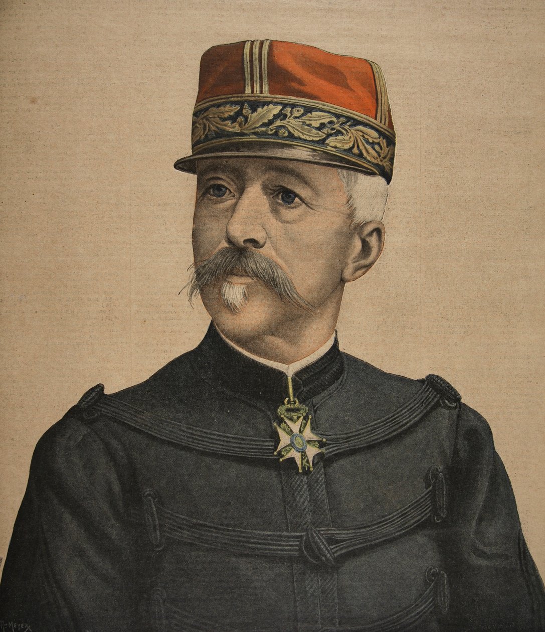 Den nya stabschefen för den franska armén, illustration från Le Petit Journal: Supplement illustre, 18 september 1898 av French School