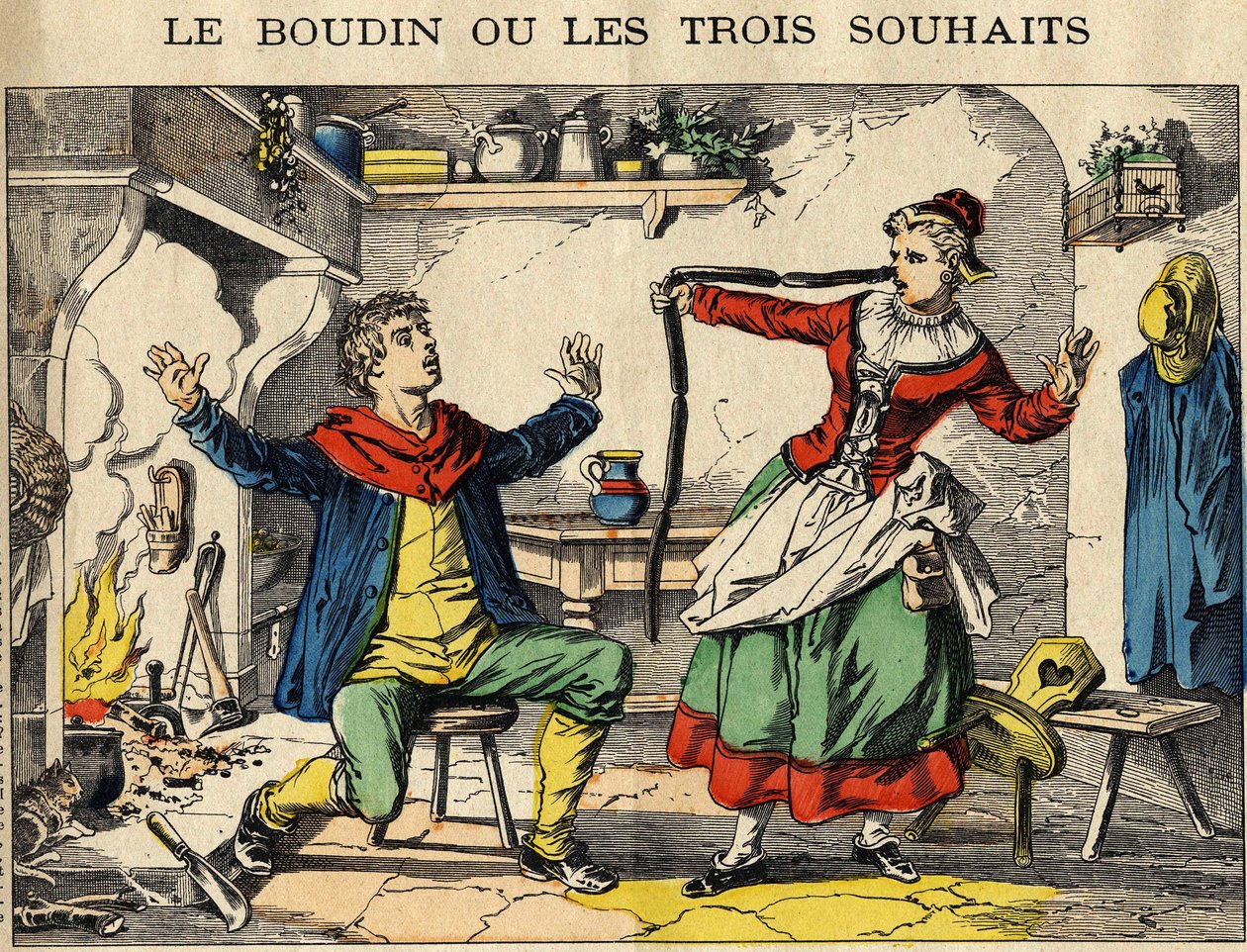 Puddingen eller de tre önskningarna (eller löjliga önskningar). av French School