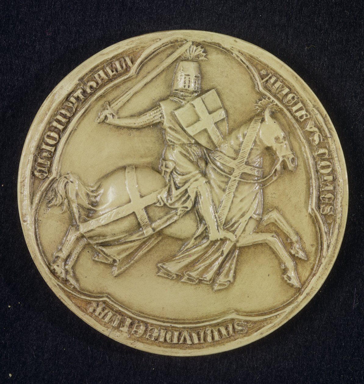 Sigillet av Amadeo V (ca 1252-1323) greve av Savojen, 1303 (vax) av French School