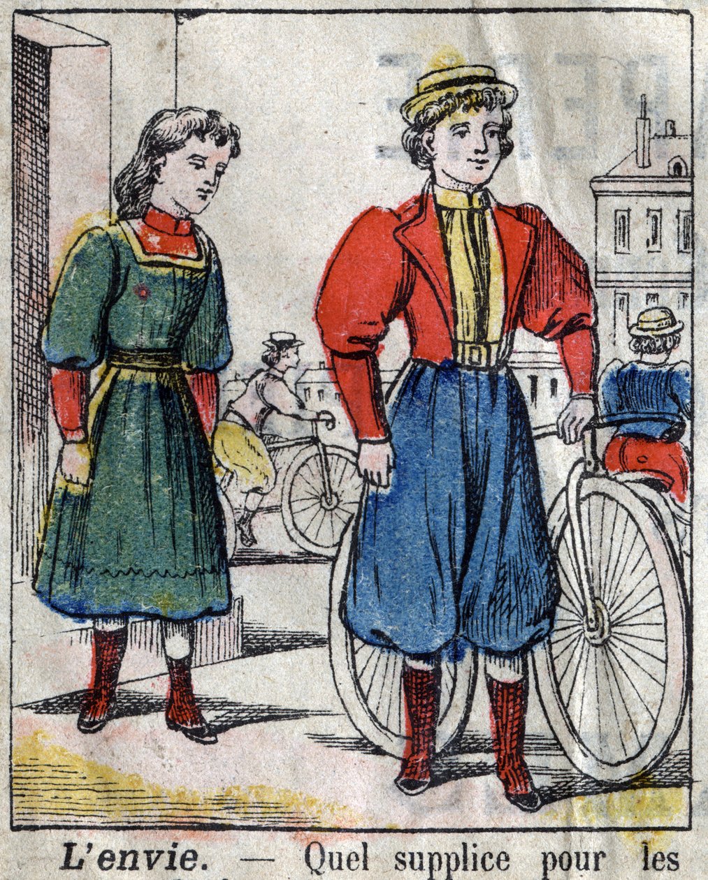 De sju dödssynden: avundsjuka. Epinal avbildning sent 1800-tal. (I sette peccati o vizi capitali) av French School