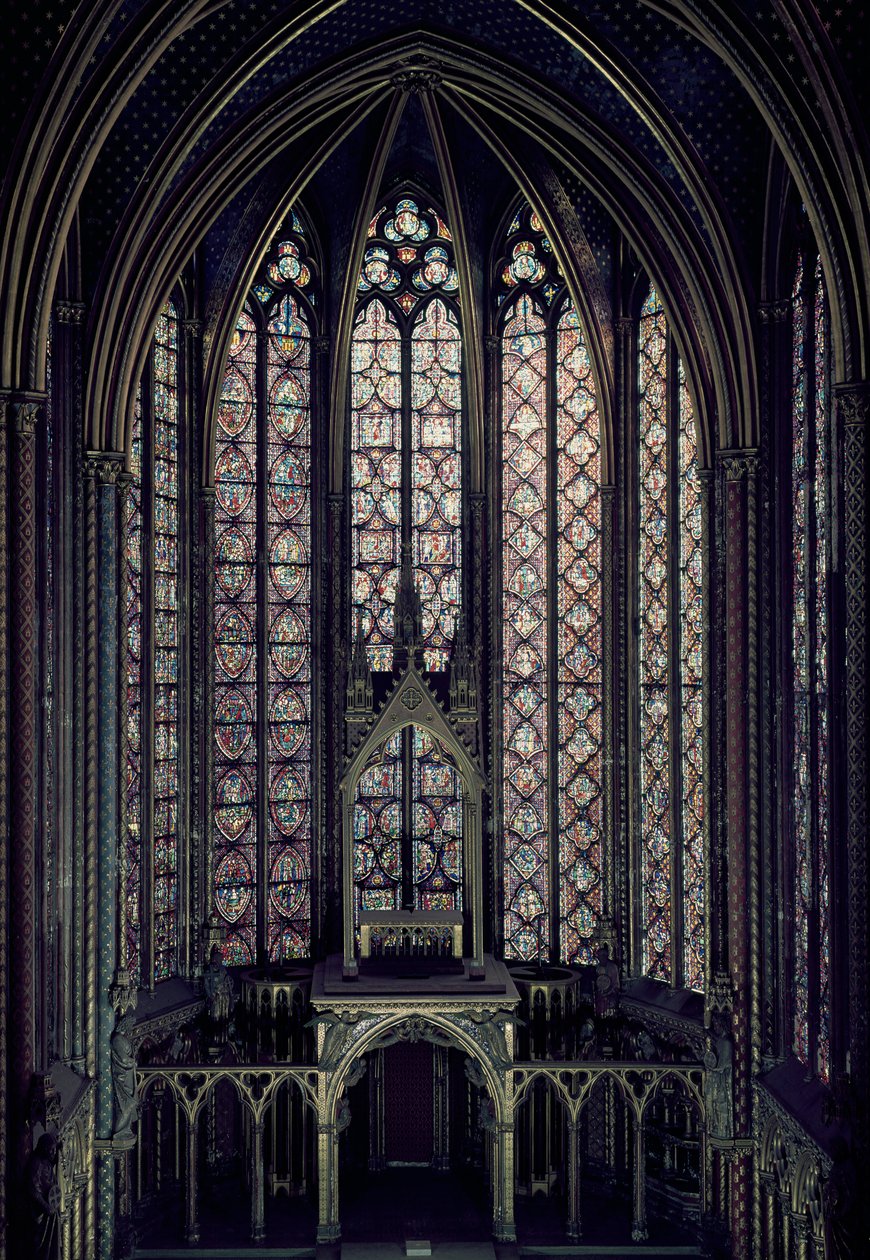 Glasmålningsfönstret i Övre kapellets kor, 1246-48 av French School