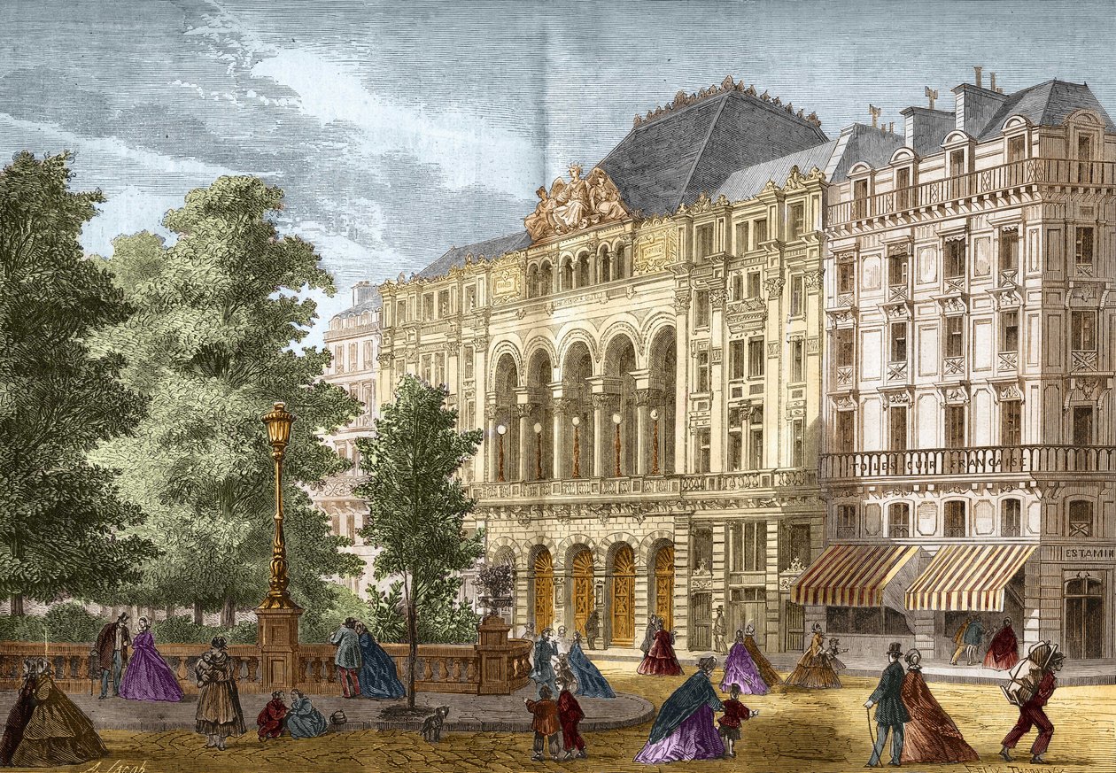 Gaitens teater i Paris 1862. av French School