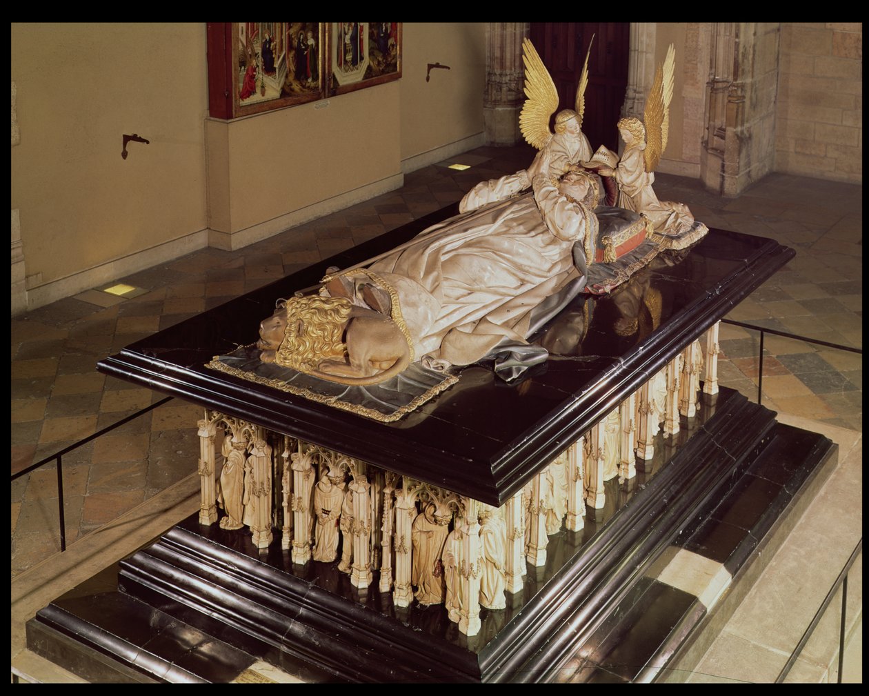 Filip den djärve, hertig av Bourgogne (1342-1404), grav av Jean de Marville (d.1389), Claus Sluter (d.14056) och Claus de Werve (c.1380-1439), beställd för klostret i Champmol, 1385-1410 av French School