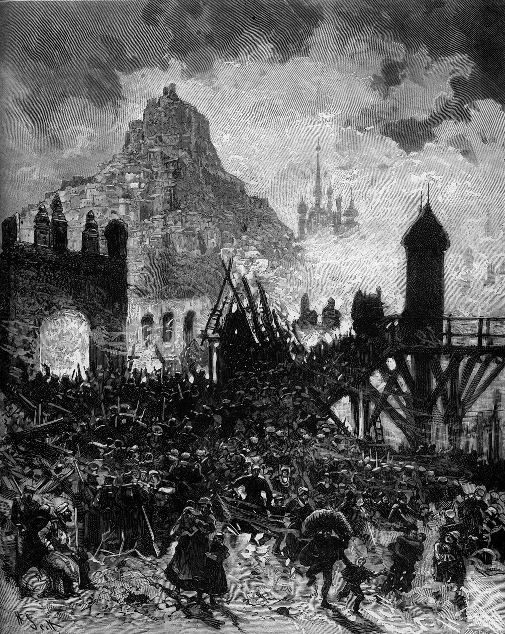 Teaterrepresentation: "" Michel Strogoff"" av Jules Verne (1828-1905) och Adolphe d