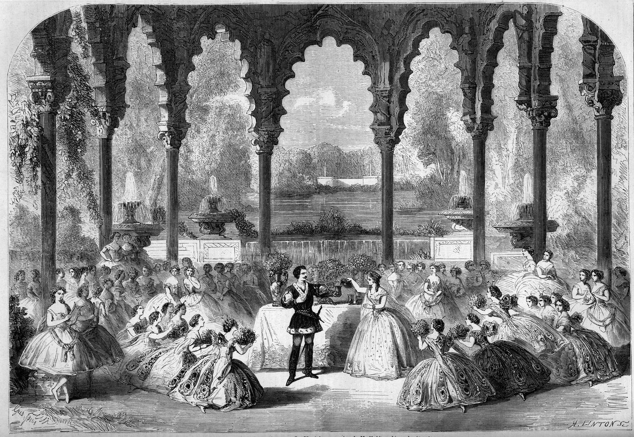 Teaterrepresentation av Academy Imperiale de Musique, Paris av French School