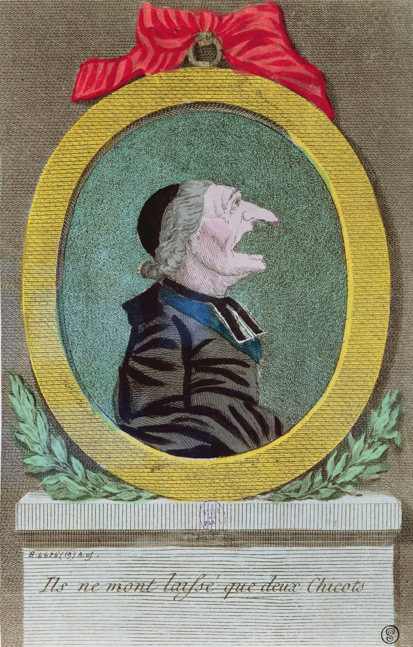 De har bara lämnat mig två stubbar, den 2 november 1789 av French School